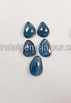 London Blue Topaz Rose Cut Slices